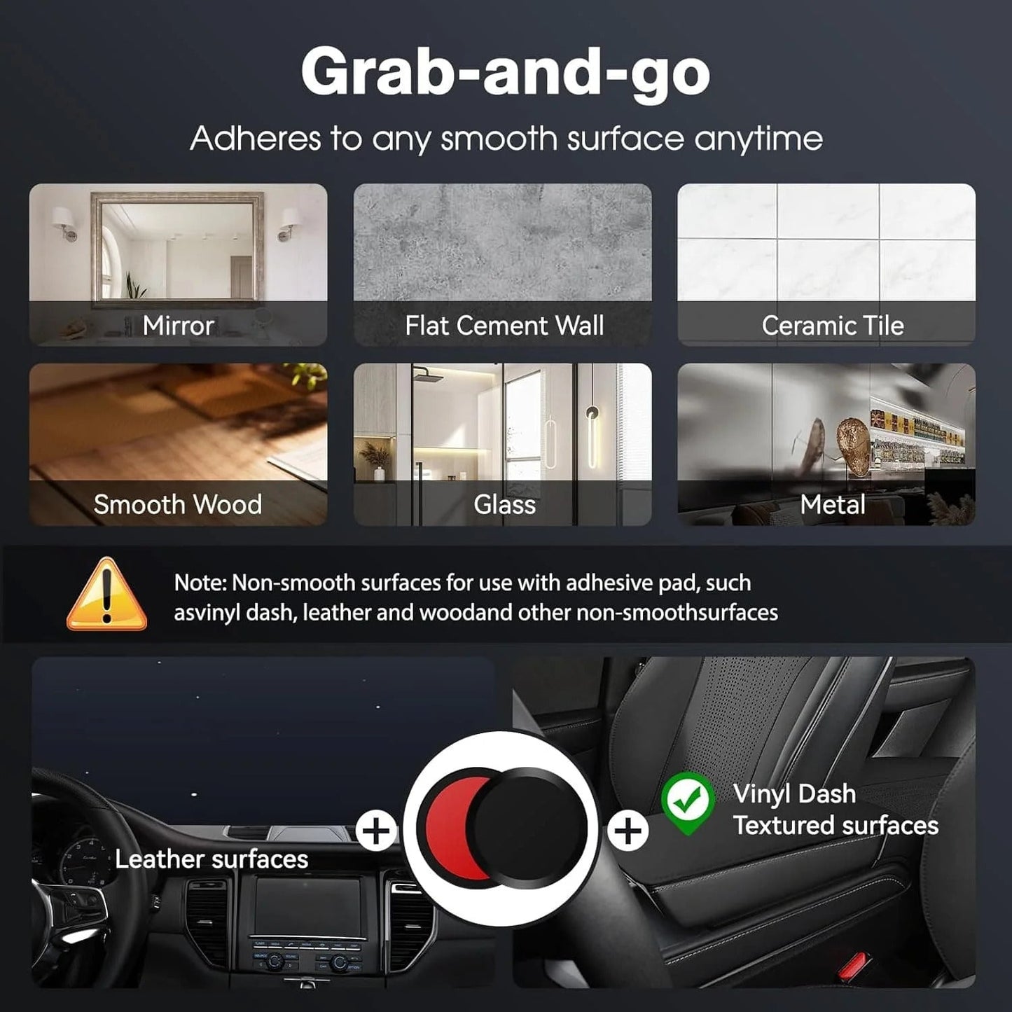 Heavy-duty 360° Vacuum Magnetic Phone Mount
