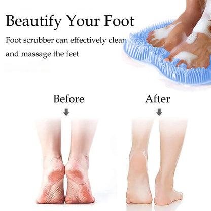 The Silicone Spa Foot ScrubMat - Get Baby-Soft Feet 🌸🦢