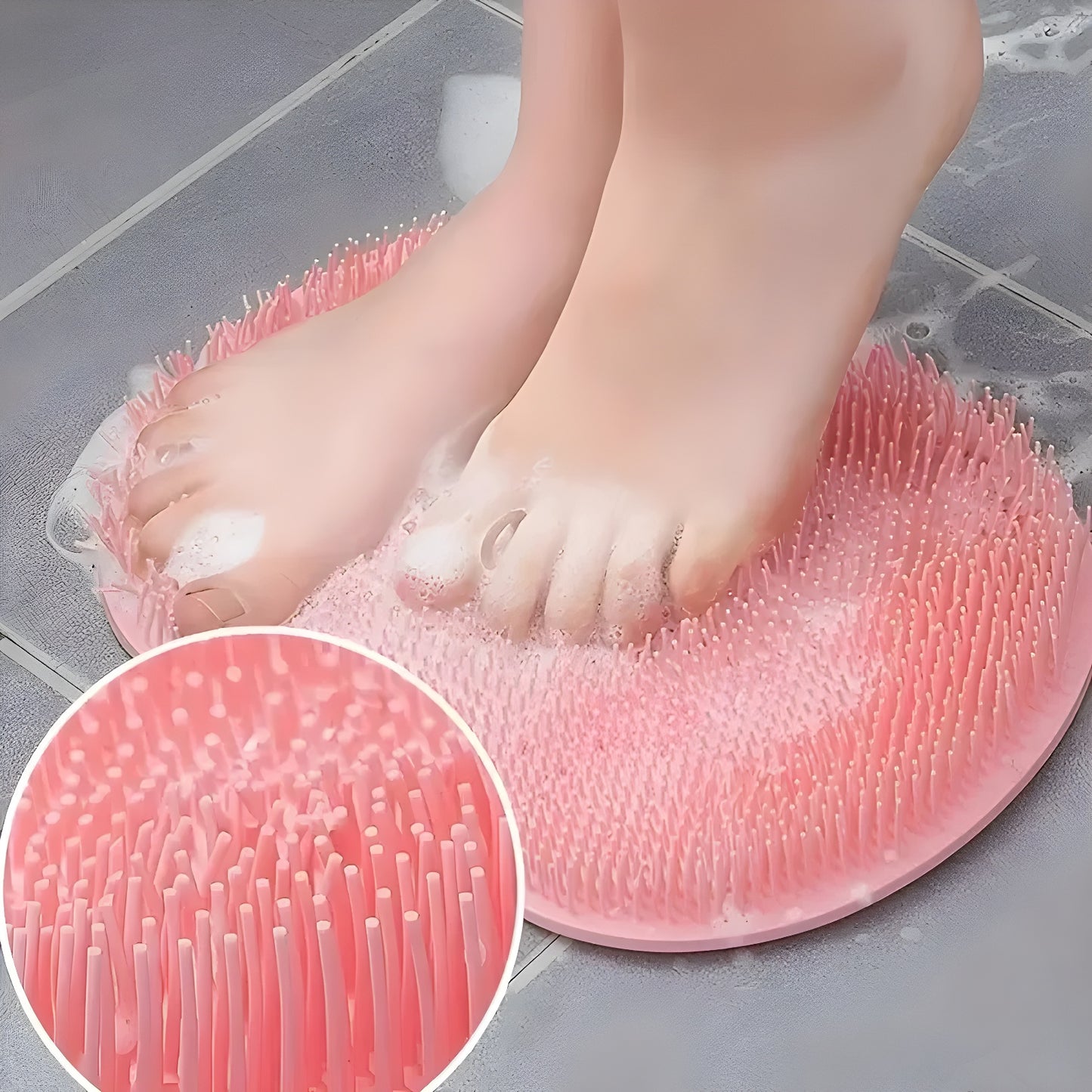 The Silicone Spa Foot ScrubMat - Get Baby-Soft Feet 🌸🦢
