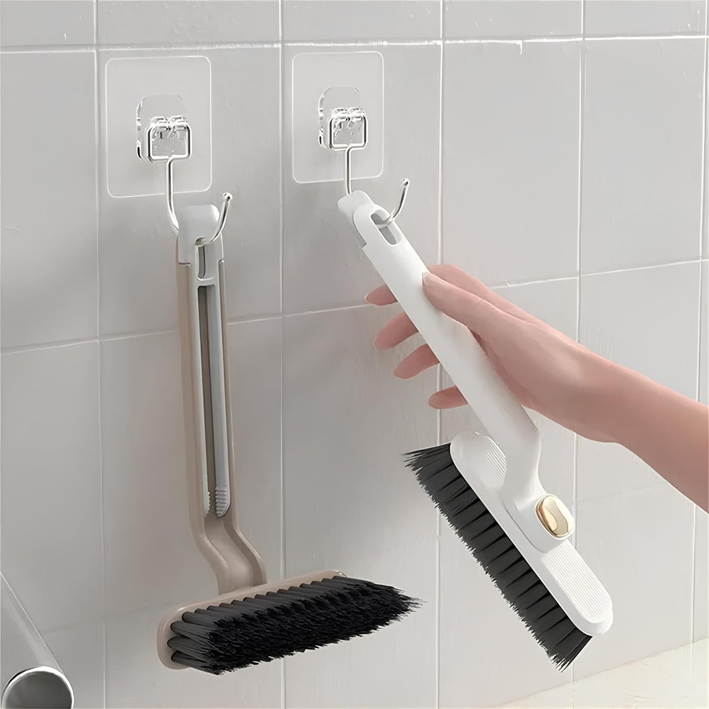 360° Rotatable V Shaped  Grout Brush | The 3-in-1 Hard Bristle Corner Brush