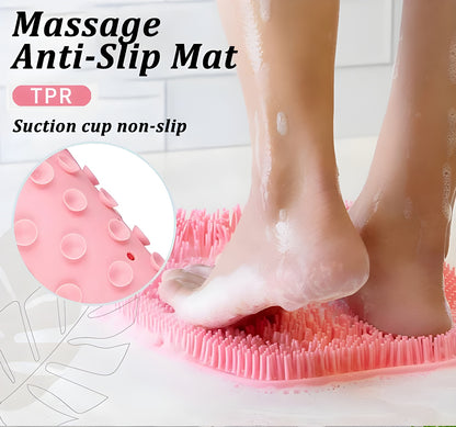 The Silicone Spa Foot ScrubMat - Get Baby-Soft Feet 🌸🦢