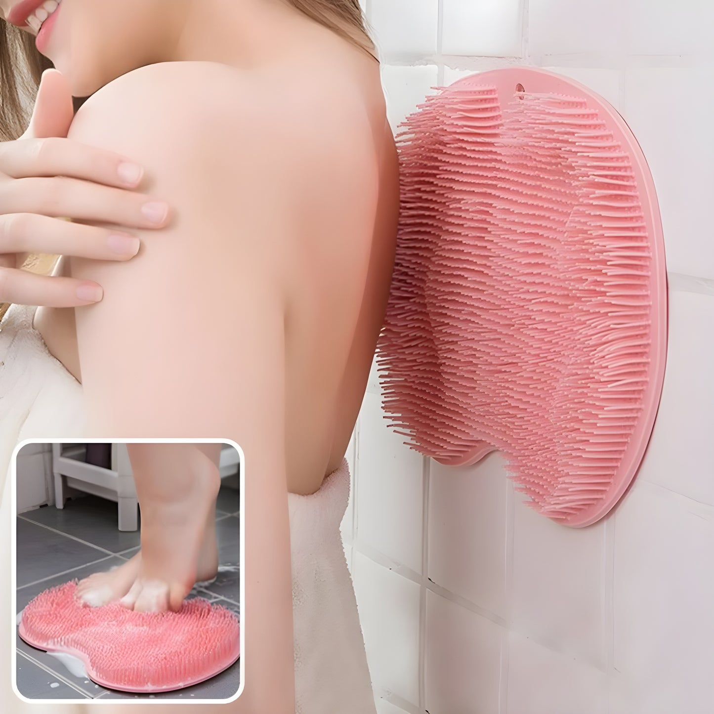 The Silicone Spa Foot ScrubMat - Get Baby-Soft Feet 🌸🦢